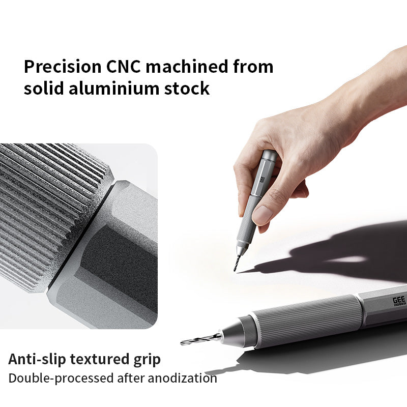 GEEHOBBY ชุดสว่านมืออลูมิเนียม พร้อมดอกสว่าน 1.0-1.4 สำหรับกันพลา/โมเดล Precision Hand Drill GEEHOBBY
