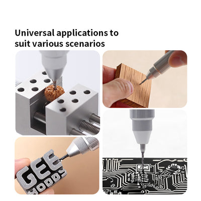 GEEHOBBY ชุดสว่านมืออลูมิเนียม พร้อมดอกสว่าน 1.0-1.4 สำหรับกันพลา/โมเดล Precision Hand Drill GEEHOBBY