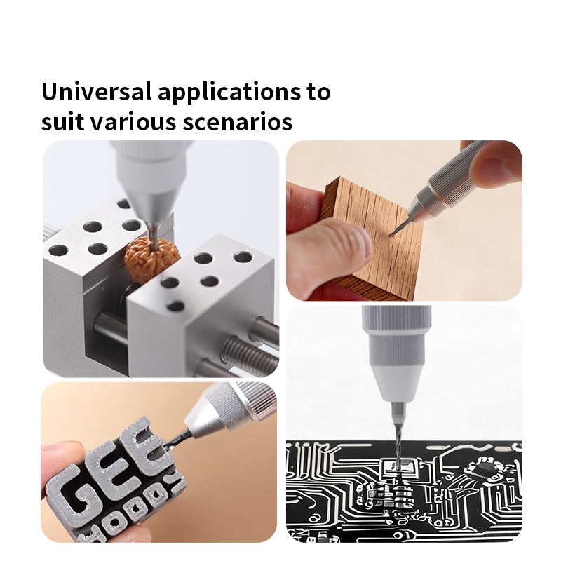 GEEHOBBY ชุดสว่านมืออลูมิเนียม พร้อมดอกสว่าน 1.0-1.4 สำหรับกันพลา/โมเดล Precision Hand Drill GEEHOBBY