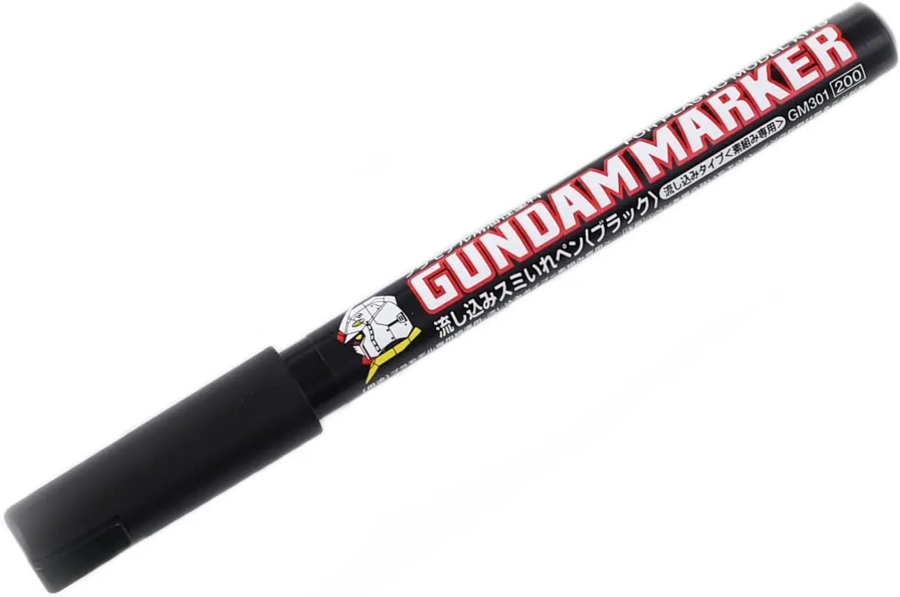 GUNDAM MARKER For Panel Line By MR.HOBBY ปากกาสีแบบกดไหล สำหรับ Panel Line มี 3 สี (GM301 , GM302 , GM303) MR.HOBBY