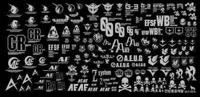 Delpi Decal (สติกเกอร์โลหะ) Federation Universal (Silver) Delpi Decal