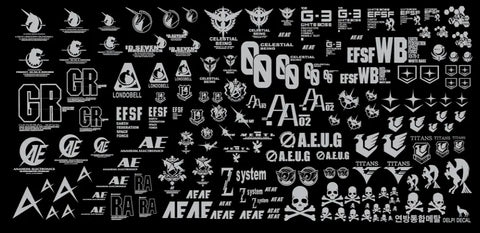 Delpi Decal (สติกเกอร์โลหะ) Federation Universal (Silver) Delpi Decal