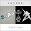 Delpi Decal (สติกเกอร์โลหะ) RG RX-93 V (Symbol) (Silver) Delpi Decal