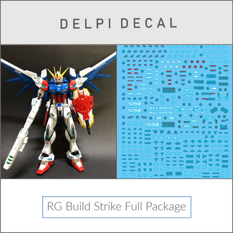 Delpi Decal (ดีคอลน้ำ) RG Build Strike Full Package Delpi Decal