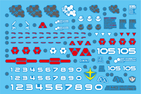 Delpi Water Decal (ดิแคลน้ำ) MG Build Strike Gundam