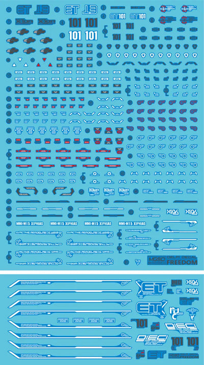 Delpi Water Decal (ดิแคลน้ำ) MGSD Freedom Gundam Delpi Decal