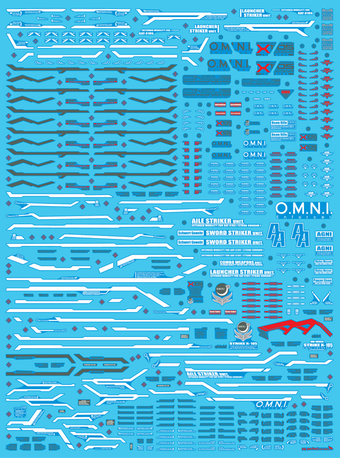 Delpi Water Decal (ดิแคลน้ำ) PG Perfect Strike Gundam