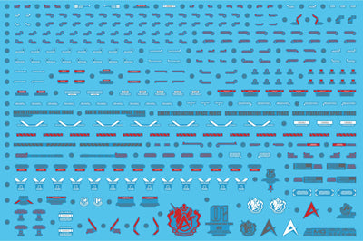 Delpi Water Decal (ดิแคลน้ำ) MG RX-93-2 Hi-V Ver.Ka Gundam Delpi Decal
