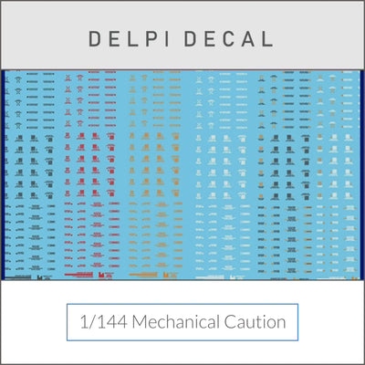 Delpi Water Decal (ดิแคลน้ำ) 1/144 Mechanical Caution Delpi Decal
