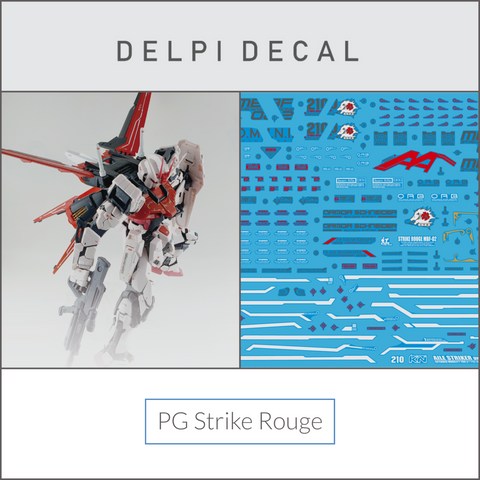 Delpi Water Decal (ดิแคลน้ำ) PG Strike Rouge Gundam