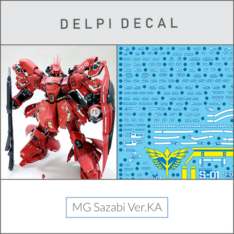 Delpi Water Decal (ดิแคลน้ำ) MG Sazabi Ver.Ka