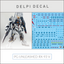 Delpi Decal (ดีคอลน้ำ) PG UNLEASHED RX-93 V Delpi Decal