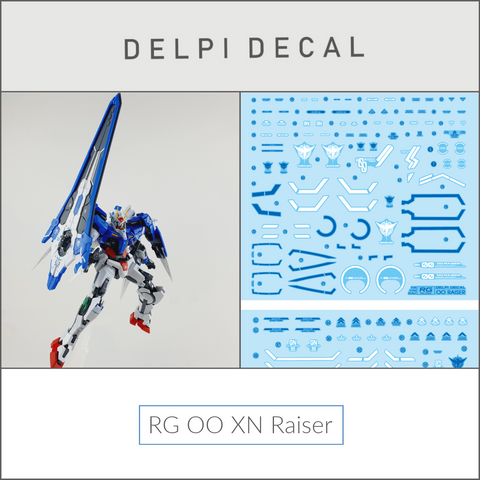 Delpi Water Decal (ดิแคลน้ำ) RG OO XN Raiser Gundam