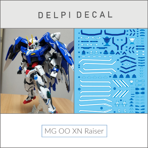 Delpi Water Decal (ดิแคลน้ำ) MG OO XN Raiser Gundam