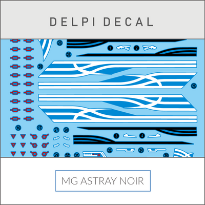 Delpi Decal (ดีคอลน้ำ) MG ASTRAY NOIR Delpi Decal