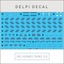Delpi Decal (ดีคอลน้ำ) MG HYAKU SHIKI 2.0 Delpi Decal