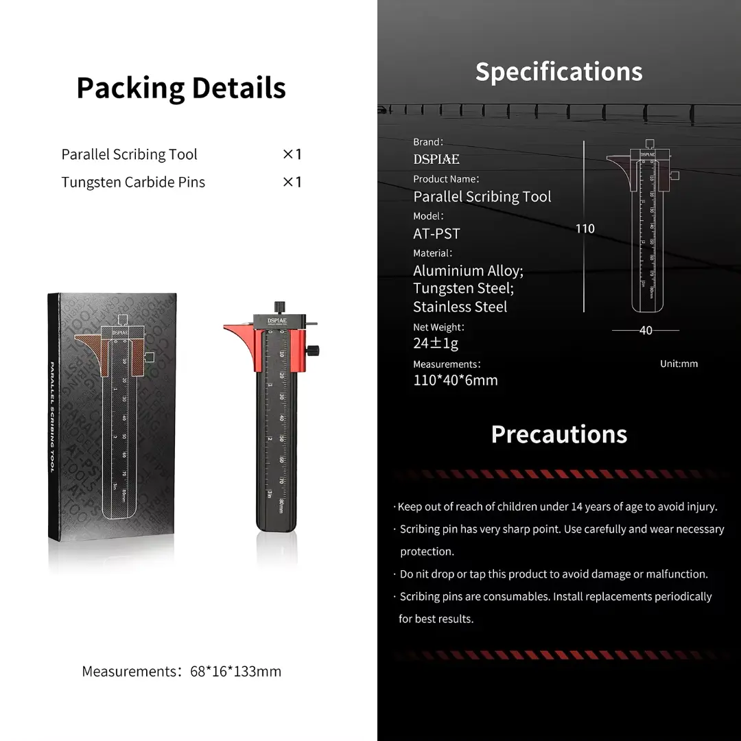 Parallel Scribing Tool By DSPIAE มีดเดินลายแบบขนาน Dspiae
