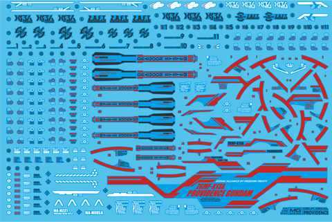 Delpi Water Decal (ดิแคลน้ำ) MG Providence Gundam