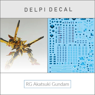 Delpi Water Decal (ดิแคลน้ำ) RG Akatsuki Gundam Delpi Decal