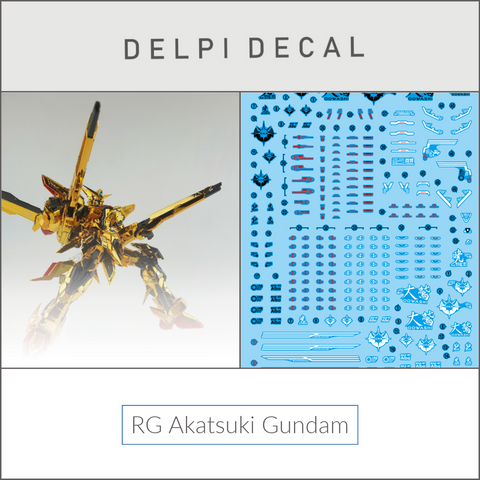 Delpi Water Decal (ดิแคลน้ำ) RG Akatsuki Gundam