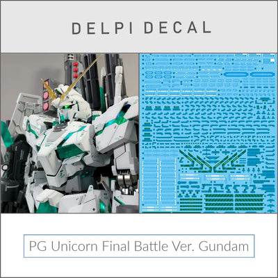 Delpi Water Decal (ดิแคลน้ำ) PG Unicorn Final Battle Ver. Gundam (Holo) Delpi Decal