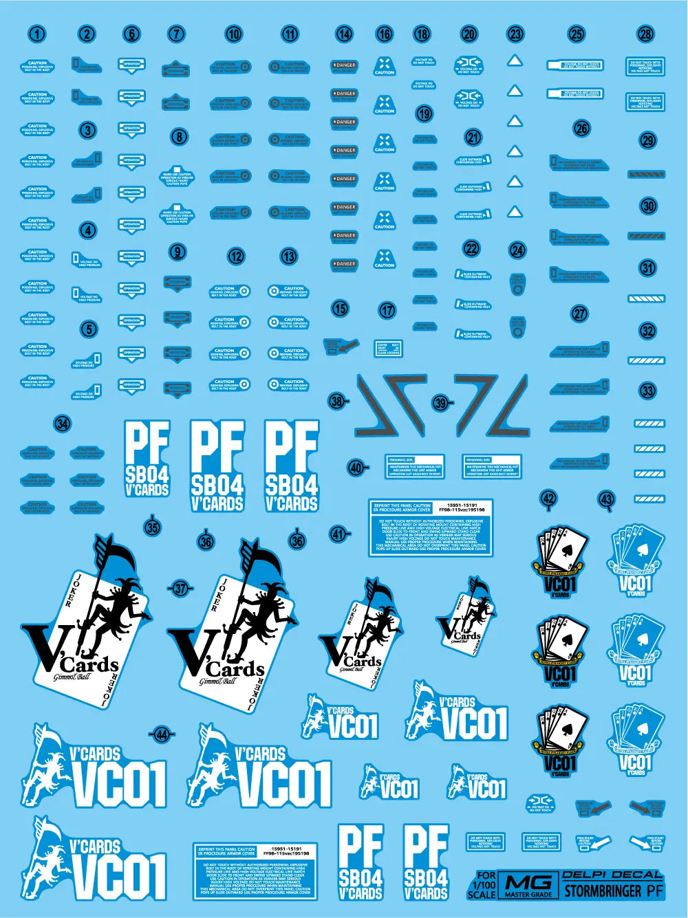 Delpi Decal (ดีคอลน้ำ) MG Storm Bringer PF Delpi Decal