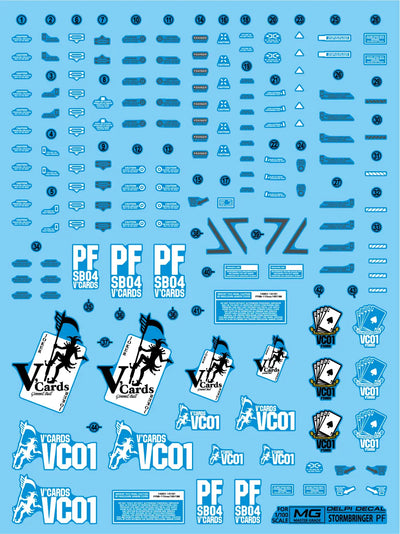 Delpi Decal (ดีคอลน้ำ) MG Storm Bringer PF Delpi Decal