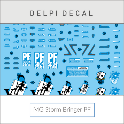 Delpi Water Decal (ดิแคลน้ำ) MG Storm Bringer PF Gundam