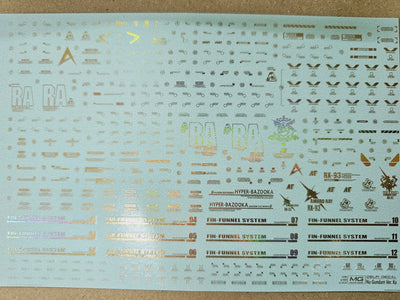 Delpi Decal (ดีคอลน้ำ) MG RX-93 V Ver.Ka Delpi Decal