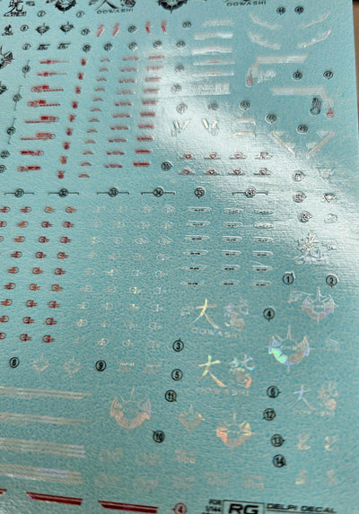Delpi Water Decal (ดิแคลน้ำ) RG Akatsuki Gundam Delpi Decal