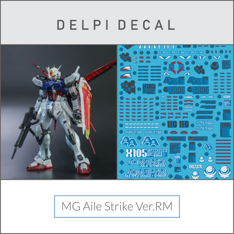 Delpi Water Decal (ดิแคลน้ำ) MG Aile Strike Ver. RM Gundam