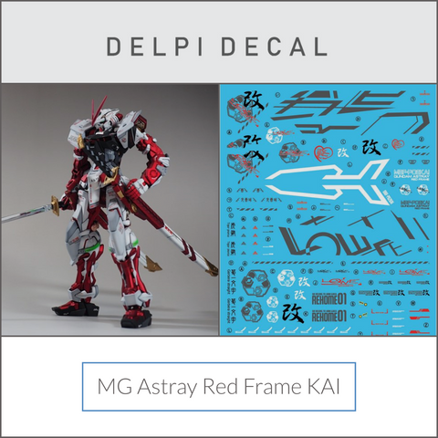 Delpi Water Decal (ดิแคลน้ำ) MG Astray Red Frame KAI Gundam