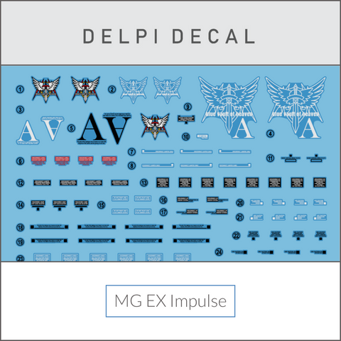 Delpi Water Decal (ดิแคลน้ำ) MG Ex Impulse Gundam