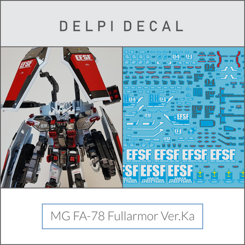 Delpi Water Decal (ดิแคลน้ำ) MG FA-78 Full Armor Ver.Ka Gundam