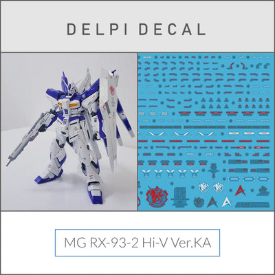 Delpi Water Decal (ดิแคลน้ำ) MG RX-93-2 Hi-V Ver.Ka Gundam Delpi Decal