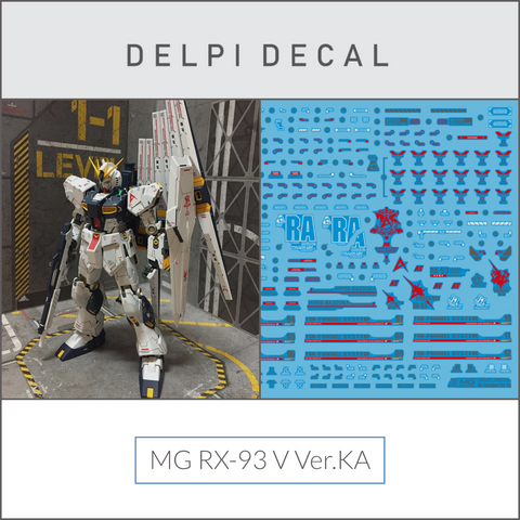 Delpi Water Decal (ดิแคลน้ำ) MG RX-93 V Ver.Ka Gundam