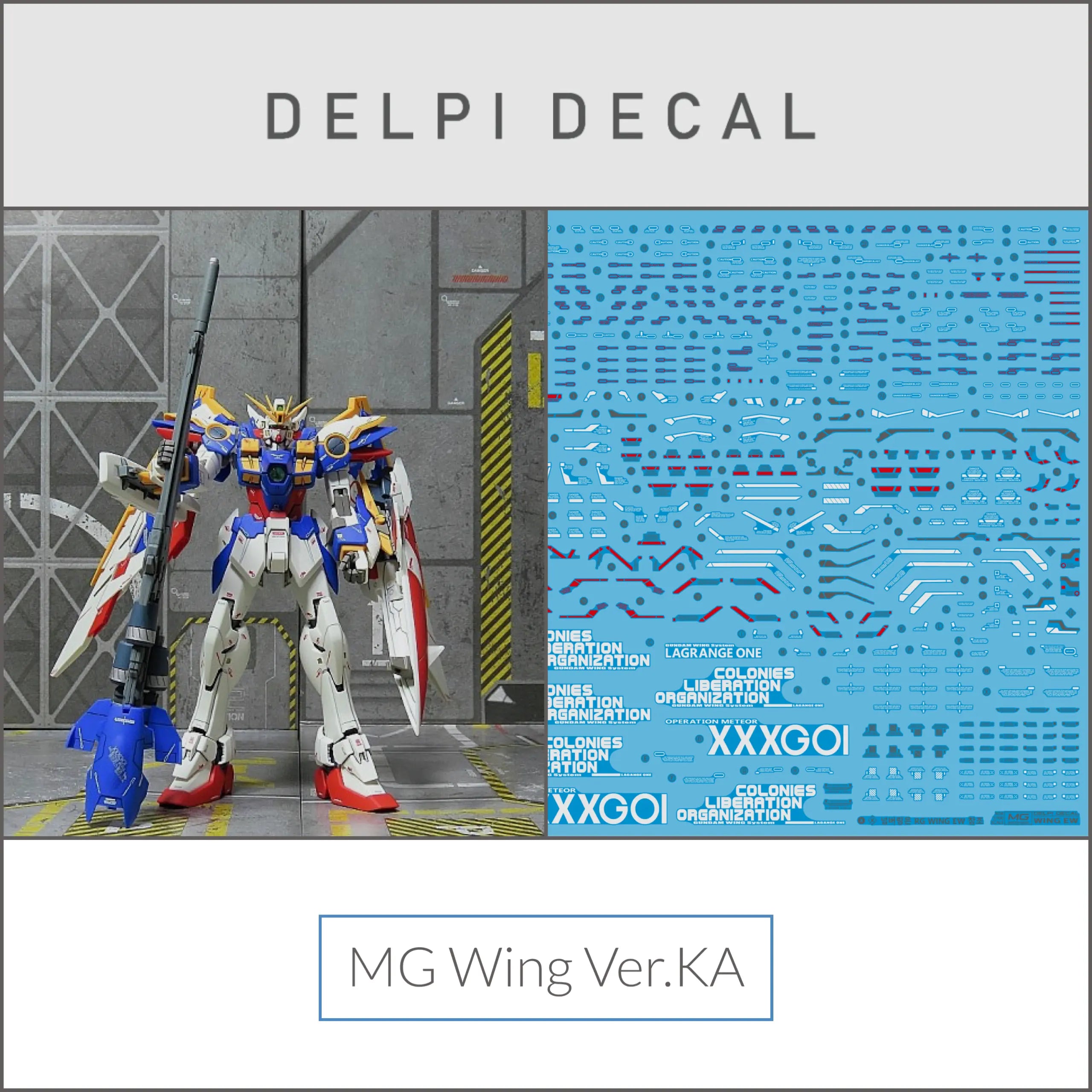 Delpi Water Decal (ดิแคลน้ำ) MG Wing Ver.Ka Gundam Delpi Decal