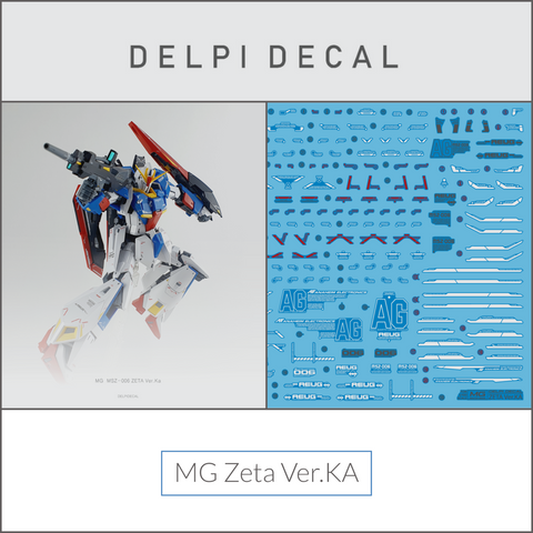 Delpi Water Decal (ดิแคลน้ำ) MG Zeta Ver.Ka Gundam