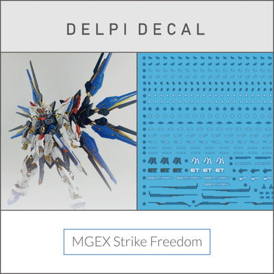 Delpi Water Decal (ดิแคลน้ำ) MGEX Strike Freedom Gundam Delpi Decal