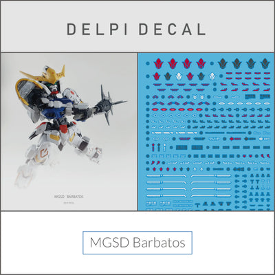 Delpi Water Decal (ดิแคลน้ำ) MGSD Barbatos Gundam Delpi Decal