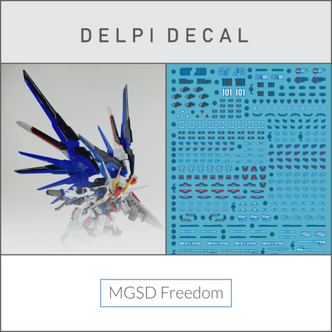 Delpi Water Decal (ดิแคลน้ำ) MGSD Freedom Gundam