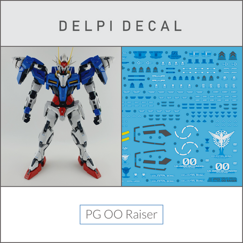 Delpi Water Decal (ดิแคลน้ำ) PG OO Raiser Gundam