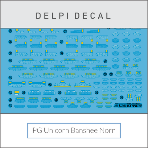 Delpi Water Decal (ดิแคลน้ำ) PG Unicorn Banshee Norn Gundam