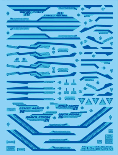 Delpi Water Decal (ดิแคลน้ำ) PG Unicorn Perfectibility Gundam Delpi Decal