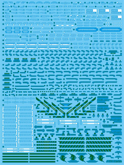 Delpi Water Decal (ดิแคลน้ำ) PG Unicorn Final Battle Ver. Gundam (Holo) Delpi Decal