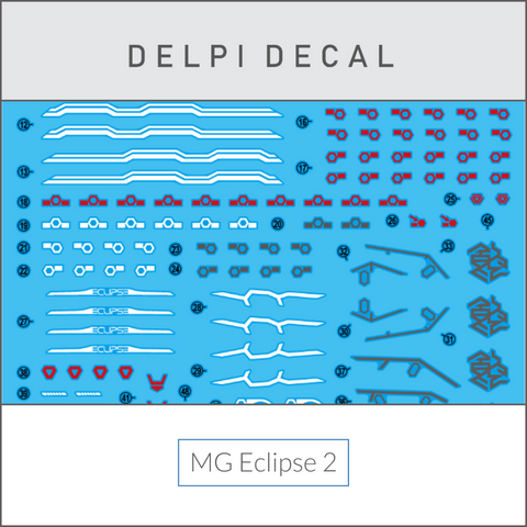 Delpi Water Decal (ดิแคลน้ำ) MG Eclipse 2 Gundam