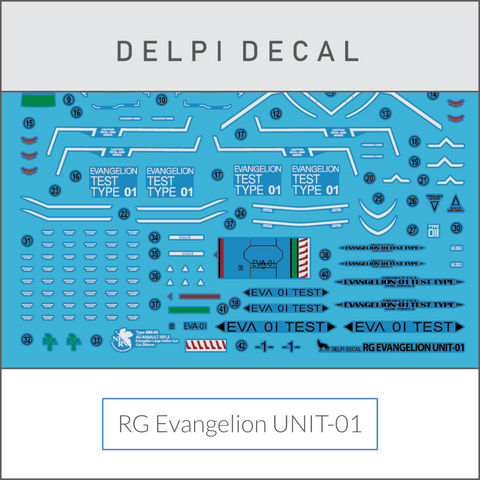 Delpi Water Decal (ดิแคลน้ำ) RG Evangelion Unit-01