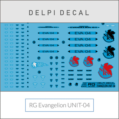 Delpi Water Decal (ดิแคลน้ำ) RG Evangelion Unit-04 Delpi Decal