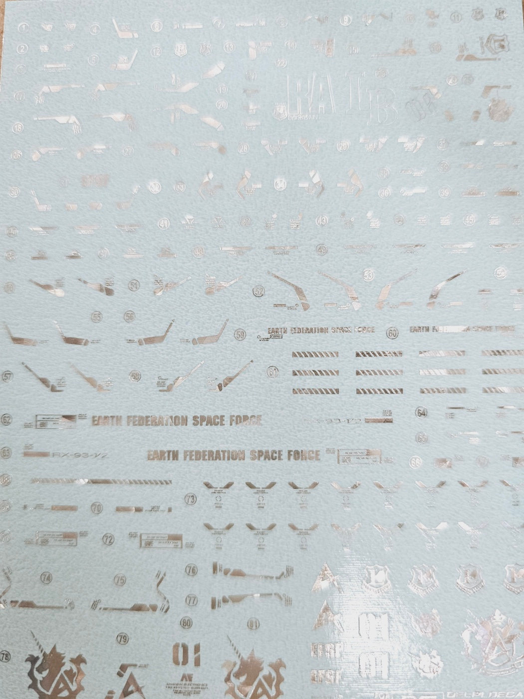 Delpi Decal (ดีคอลน้ำ) RG RX-93-2 Hi-V Delpi Decal