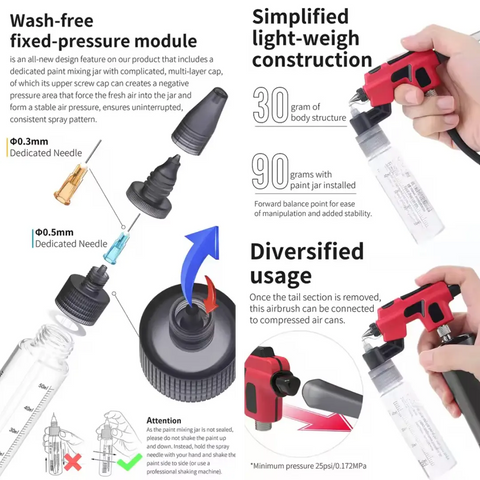 Wash-Free Airbrush By DSPIAE แอร์บรัช Dspiae